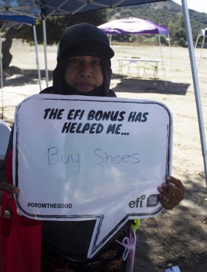 The EFI Bonus helped me buy shoes