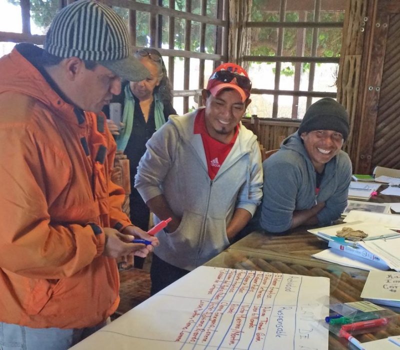 A&W Vizvaino Jan 2016 – teamwork Farmworkers participate in a Leadership Team training exercise at a certified farm in Baja Mexico.