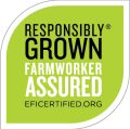 Responsibly Grown Farmworker Assured label on EFI certified produce