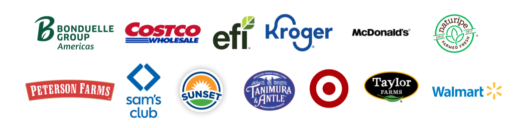 Logo coalition of major retailers and food companies supporting farmworker workplace opportunities and rights initiatives.